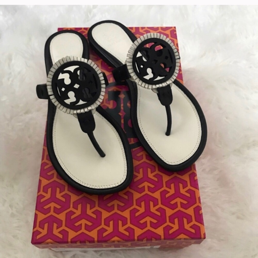Tory Burch fringe leather sandals
